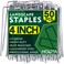 HOUYA 50 Pack Landscape Staples 4 Inch 12 Gauge Garden Stakes Galvanized Garden Staples Pins Anti-Rust Ground Stakes for Weed Barrier, Irrigation Tubing, Yard Lawn, Landscape Fabric