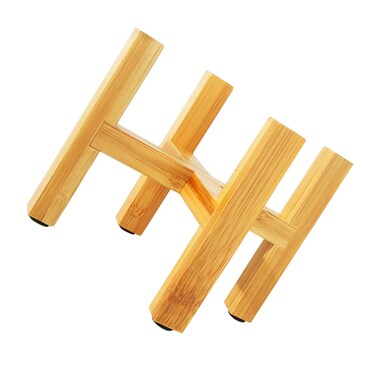 SUPVOX Flower Pot Stand House Plants Indoors Live Flowerpot Shelf Potted Plant Stand Stool Display Stand Planter Display Flower Pot Holder Garden Plant Stand Pot Plant Wooden Frame Round