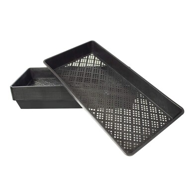 BeGrit 1020 Mesh Bottom Trays Soil Blocking Trays Seedling Starter 1020 Mesh Trays for Microgreen Plant Seed Tray 10'' x 20'' 12-Pack