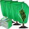 NONMON 4 Pack Plant Covers Freeze Protection 31.5" x 47" - 2.2oz Trees Covers Frost Blanket Plant Frost Cloth for Outdoor Plants Shrubs Flower Fruit with Zipper Drawstring Green