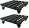 NOAMOO Square Plant Caddy with Wheels Heavy Duty Outdoor Indoor 12 Inch 2 Pack&iuml;&frac14;&OElig;Rolling Plant Stand with Casters for Heavy Pots 150LBS&iuml;&frac14;&OElig;Charcoal