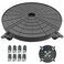 20 Inch Heavy Duty Plant Caddy with 360&Acirc;&deg;Lockable Wheels,600 Lbs Capacity,Outdoor Indoor Rolling Plant Stand with Casters,Black Large Plant Dolly Potted Planter Cart for Big Flower Pots Plant Pots