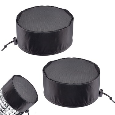 2Pcs Grow Tents Vent Cover - 8" Duct Filter Vent Cover- Grow Tents Vent Filter Cover with Elastic Band and Fixed Buckle to Dust-Proof for Plant Grow Tent Vent