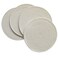 WAZAIGUR Round Placemats Washable Thick Cotton Absorbent 13 inch Round Table Mats for Kitchen Dining Table Set of 4 Round Woven Fabric Indoor/Outdoor Place Mats (Cream, 4)