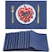 Sieral Cloth Placemats Set of 12 Rectangle Dining Table Placemats Bulk Machine Washable Heat Resistant Cotton Linen Table Mats for Valentine's Day Party Table Supplies, 13 x 19 Inch(Dark Blue)