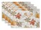 Fall Placemats Maple Leaves Pumpkin Rubbing Set of 4 Wahable Table Mats Seasonal Autumn Home Party Table Decortaions 12x18 Inch