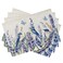 Seliem Spring Summer Bluebird Flower Placemats Set of 4, Lavender Floral Butterfly Dining Table Place Mats, Seasonal Kitchen Decor Home Decoration 12 x 18 Inch