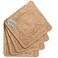 Comfy-co Jute Braided Placemats Set of 4 - Handcrafted Reversible Placemats for Wedding Parties BBQ's Everyday Holidays - 100% Jute 14x14 inches Square Rustic Vintage Placemats Natural