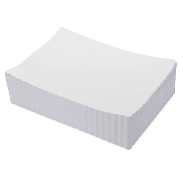 Paterson Paper White Paper Placemats Disposable - 10&acirc;&euro; x 14&acirc;&euro;- Bulk 1000 Count - Scalloped Edge
