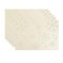 HARORBAY White Placemats Set of 6, Gold Snowflake Placemats for Dining Room Kitchen Party Winter Holiday, Heavy Weight Soft Farmhouse Place Mats (Crystal Serie, 13 x 19 Inch)