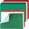 Honoson 150 Pcs Christmas Paper Placemats Disposable Red Green White Paper Placemat 11 x 17 Inch Rectangle Decorative Table Mats for Holiday Xmas Home Dining Table Decorations(White Green Red)