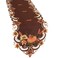 Simhomsen Embroidered Thanksgiving Harvest Pumpkins Brown Round Doily Placemats for Autumn or Fall Decorations (15 Inch Round Doily Set of 4)