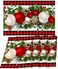 Nepnuser Black and Red Gingham Christmas Placemats Set of 4 Buffalo Check Plaid Xmas Place Mats for Home Kitchen Dining Table Decoration