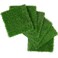 XLX TURF Green Artificial Grass Square Mats, 6 Pack 12"x12" Fake Grass Tiles Placemats Table Centerpiece Decor Event Party, Patio, Pets Turf Patch DIY Crafts