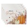 ONFAON Fall Decorations for Home,Fall Placemats Set of 4,Orange Hello Pumpkin Leaves Washable Table Dinner Mats for Autumn Farmhouse Home Kitchen Decor, 12 x 18 Inch CD01