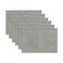 Placemats Set of 6 Washable Indoor/Farmhouse Style Thick Cotton Linen Place Mats for Dining Table, Double Layer Heat Resistant Table Mats/Grey