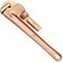 WEDO Non-Sparking Pipe Wrench (Length 350mm, Opening Max 50mm),Spark-Free Straight Plumbing Wrench, No Spark Safety Spanner, Beryllium Copper, Non-Magnetic, DIN Standard, BAM &amp; FM Certificate