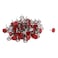 HNGSON 100PCS Red Flat Thumb Tacks 11&Atilde;&mdash;13mm Decorative Push Pins Map Push Pins Map Tacks for Map, Bulletin Board, Cork Board