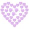 VAPKER Love Heart Push Pins 150Pcs Light Purple Thumb Tacks Drawing Pins Cute Plastic Pushpins Decorative Pins with Steel Point Map Tacks for Photos Wall