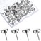 30 Pieces Push Pins, Metal Thumb Tacks for Picture Photo Hanging, Wall Pins for Board Posters Bulletin Maps, Wall Tack for Office Home Decorative