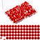 Teling 100 Pcs Numbered Push Pin Tacks 100 Sequential Pins Thumb Tacks Flat Tacks Push Pins with Numbers 11 mm Diameter 16 mm Length Thumbtacks for Maps, Presentations, Photo, Poster (Red)