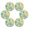 senya Pineapple Tropical Fruit Round Placemats Set of 6 for Dining Table Heat Insulation Non-Slip Washable Place mats