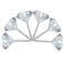 WLLHYF 100Pcs Diamond Pushpins Clear Stainless Steel Thumb Tacks for CorkBoards, Decorative Plastic Head Steel Pin for Calendars Photos Art PaintingsMaps