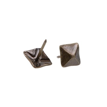uxcell Upholstery Nails Tacks 12mm Square Head Antique Furniture Nails Pins Bronze Tone 10 Pcs