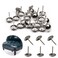 MroMax 100Pcs Upholstery Nails Tacks 0.43" Head Dia Iron Modern Style Metal Round Thumb Push Pins 0.67" Height for Furniture Decoration Chair Hardware Cork Board Sofa Headboards Silver Tone