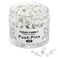 FUDAO FAMILY 300pcs Push Pins for Bulletin Board, Thumb Tacks for Wall Corkboard, Map Pins - Home Office Craft Projects Plastic Head Steel Push Pin (White)