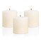 3&Atilde;&mdash;3 Ivory Pillar Candles Set of 3 Unscented Handpoured Weddings, Home Decoration, Restaurants, Spa, Church Smokeless Cotton Wick - Ivory 90 Hour