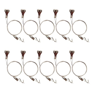 10 Pack Picture Rail Hanging System Picture Hanging Hardware Kit, 3.3 Ft Stainless Steel Wire Cable with Loop, Adjustable Photo Hooks for Wall Picture,Exhibition,Art Gallery Display, 66 lb Max Load