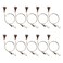10 Pack Picture Rail Hanging System Picture Hanging Hardware Kit, 3.3 Ft Stainless Steel Wire Cable with Loop, Adjustable Photo Hooks for Wall Picture,Exhibition,Art Gallery Display, 66 lb Max Load