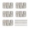 ULIFESTAR Furniture Flush Mount Bracket,Stainless Steel Picture Hanger Hook,Headboard Wall Mount Hardware,Heavy Duty Photo Frame Hook for Hanging Wedding Picture Photo Frame Mirror 10Pack (Large)
