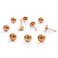 Let's Decorate 200PCS Upholstery Tacks, Decorative Tacks for Sofa, Furniture Metal Thumb Tacks, Home DIY Heads Nails (9.5mm Rose Gold)