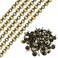 uxcell 10Pcs Upholstery Tacks Strips, 1Meter Glossy Decorative Nail Trims for Sofa Headboard Chair Furniture with Upholstery Nails (11mm Bronze)