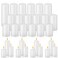 MTLEE 18 Pcs Pillar Candles Long Burning Candles Bulk Unscented Candles for Wedding Church Party Spa Lantern Fireplace Restaurants Home Household Decor (White,2 x 3 Inch, 2 x 4 Inch, 2 x 6 Inch)