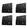 Tighall 8pcs Black French Cleat 3 Inch Picture Hanger Z Clip Mirror Hanging Hardware