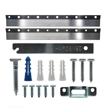 French Cleat Security Hanging Kit 10 Inch - 2 Pairs - Supports 50 lbs - Picture Hanging Hardware with Anti-Theft Security Screws