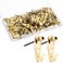 Jetec Plaster Picture Hangers Hooks Picture Gold Hanging Picture Kit with Nails for Plaster Wall Wooden Wall Drywall Mounting (50 Pieces,30 lbs)