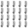 Adiyer 20pcs Heavy Duty Hanger 304 Stainless Steel Wall Mounted Mini J Hook for Mirror Picture Frames Hanging Wire/D Rings/Keyhole Hangers