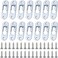 AUEAR, Metal Keyhole Hanger Picture Frame Mirror Cabinet Hanging Fasteners Hardware Flush Wall with Mount Screws (40 Pack, Silver)