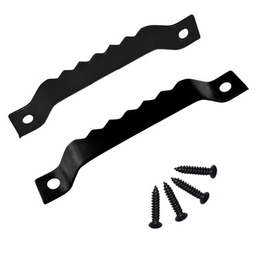 Aifeier ET 20 Pack Sawtooth Picture Hangers, Black Steel Picture Frame Hangers with Screws for Hanging Picture Frame Canvas Artwork Clock Paintings (2.13 inch / 54mm)