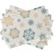 Seliem Winter Snowflakes Placemats Set of 4, Gold Blue Tabletop Dining Table Place Mats Home Kitchen Decor, Seasonal Farmhouse Rustic Christmas Holiday Decoration 12 x 18 Inch