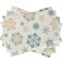 Seliem Winter Snowflakes Placemats Set of 4, Gold Blue Tabletop Dining Table Place Mats Home Kitchen Decor, Seasonal Farmhouse Rustic Christmas Holiday Decoration 12 x 18 Inch