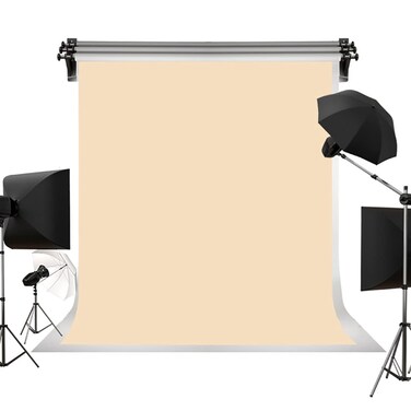 Kate 10ft&Atilde;&mdash;12ft Solid Beige Backdrop Portrait Photography Background for Photography Studio Children and Headshots Beige Backdrop Background for Photography Photo Booth