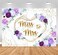 Withu Miss to Mrs Backdrop Purple Flowers Bridal Shower Engagement Wedding Bride to Be Party Cake Dessert Table Decor Banner Photographic Studio Photo Backgrounds 7x5ft