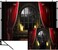 DULUDA 10X8FT Halloween Themed Photography Backdrop Curtain Floor Balcony Moon Magical Broom Background Photo Studio Booth Photographer Props HW42E