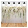 White Rose Floral Theme Photography Background 9x6ft Wedding Bridal Shower Wedding Flowers Photo Backdrops Baby Girl Birthday Party Portrait Dessert Cake Table Decor Photo Booth Studio Props Vinyl