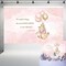 Classic Pooh Bear Baby Shower Backdrop for Girl Golden and Pink Texture Background Glitter Balloon Banner 1st Birthday Party Decorations 5x3 ft 317